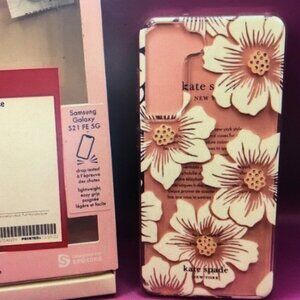Kate Spade Pink Floral Case for Samsung Galaxy S21 FE 5G